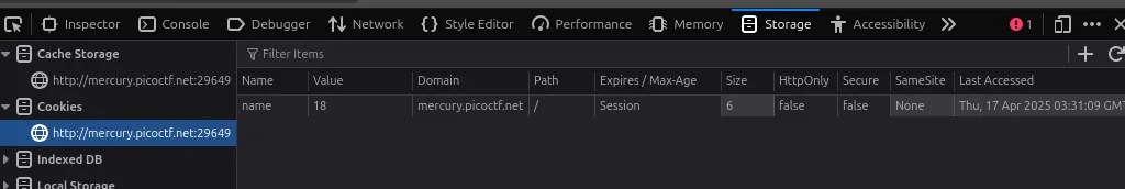 Changing cookie values to solve PicoCTF challenge