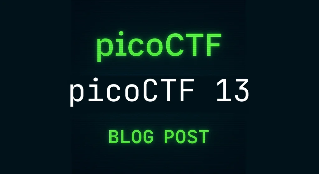 picoctf 13 writeup