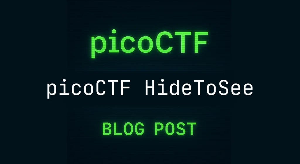 picoCTF hidetosee